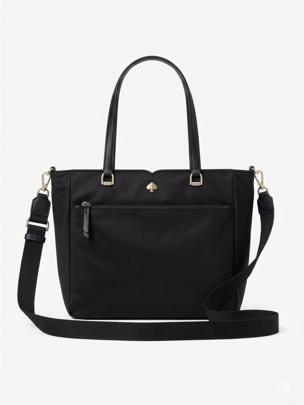 kate spade Black Nylon Tote with Detachable Crossbody Strap